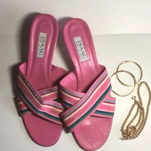 Isaac Kitten Heel Slides